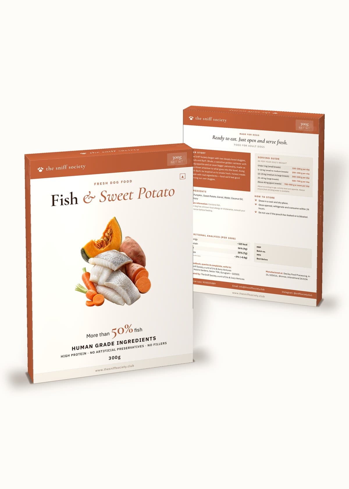 Fish with Sweet Potato — 300g