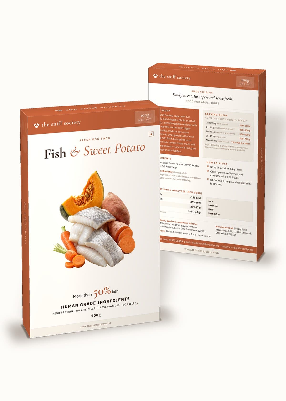 Fish with Sweet Potato — 100g